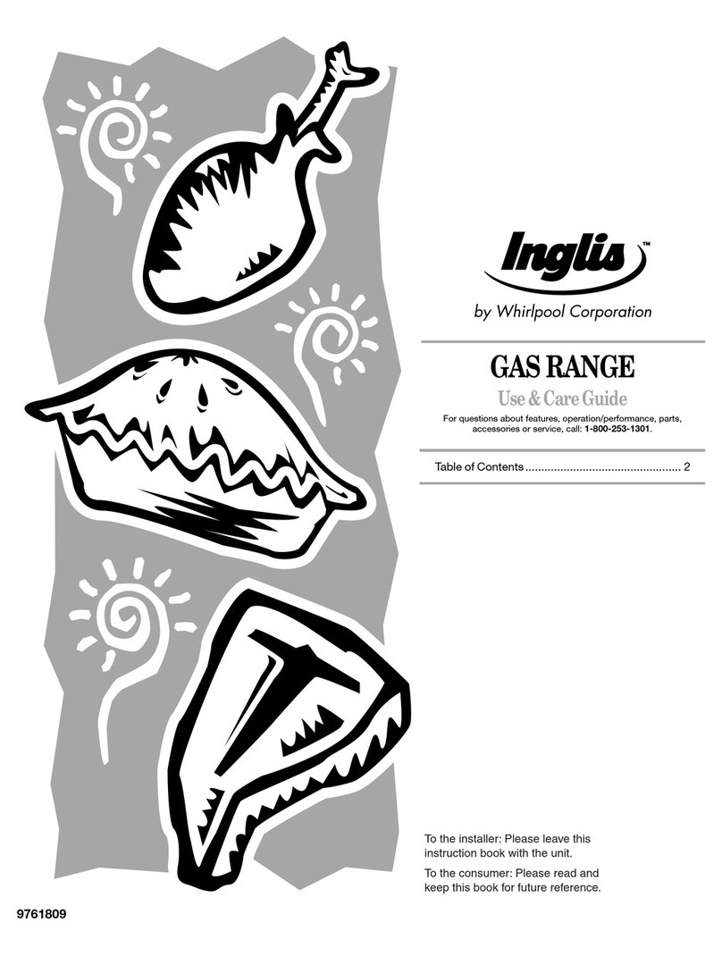 Whirlpool Inglis IGS325RQ0 Use and care guide