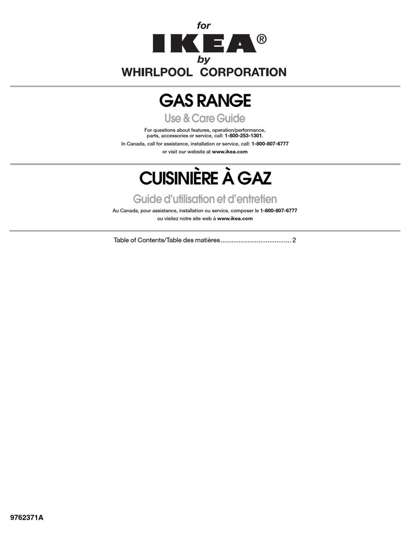 Whirlpool IGS365RS1 Use and care guide