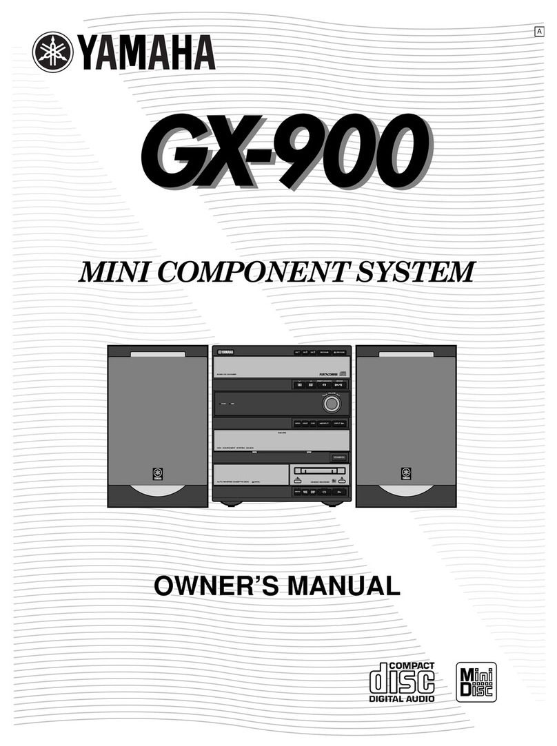 Yamaha GX-900 User manual Yamaha GX-900 User manual