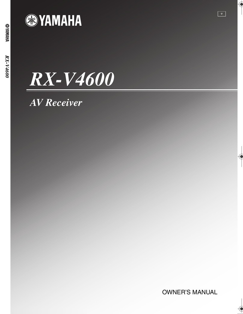 Yamaha RX-V4600 - AV Receiver User manual