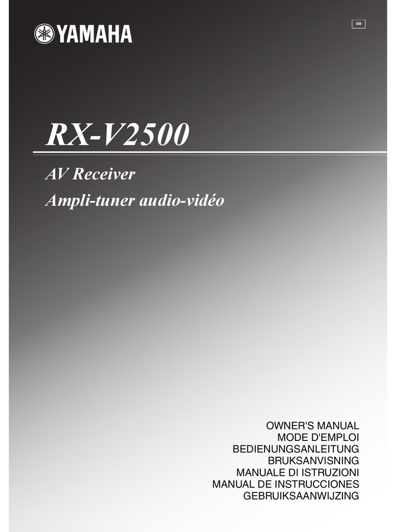Yamaha RX-V2500 owner's manual