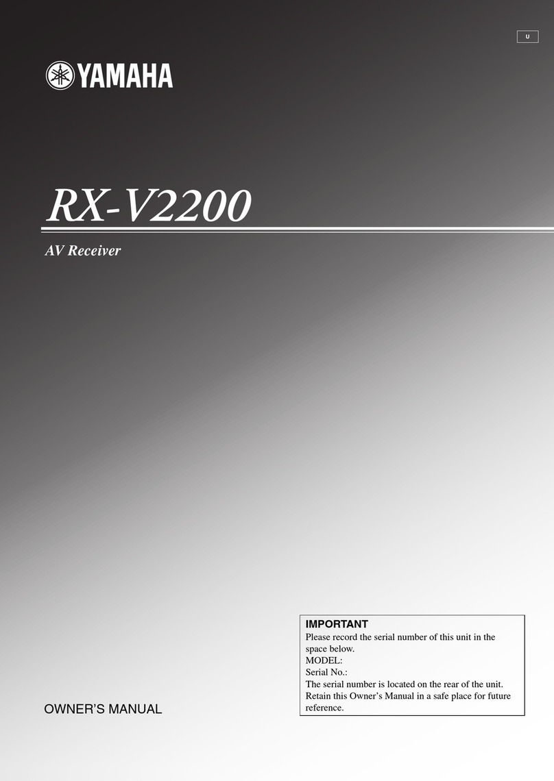Yamaha RX-V2200 owner's manual