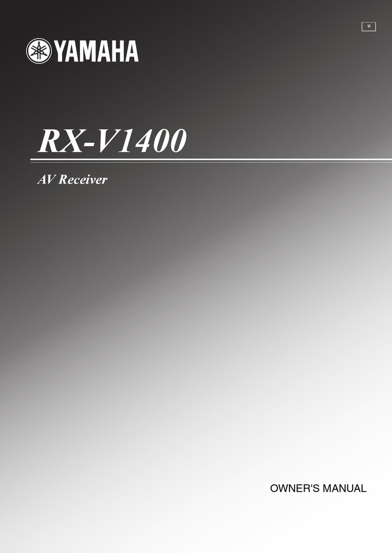Yamaha RX-V1400 owner's manual