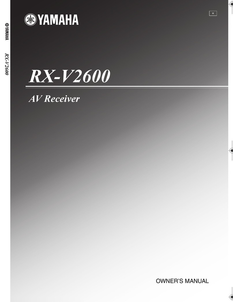 Yamaha X-V2600 User manual