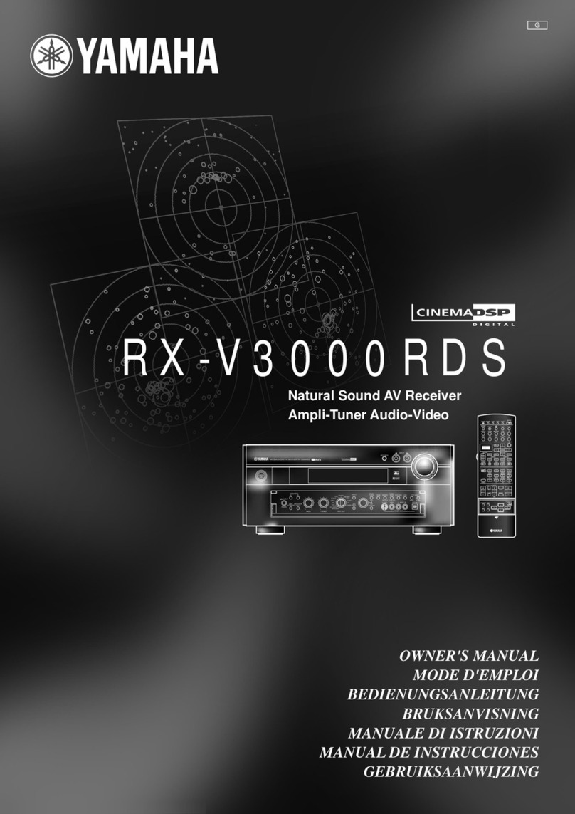 Yamaha RX-V3000RDS owner's manual