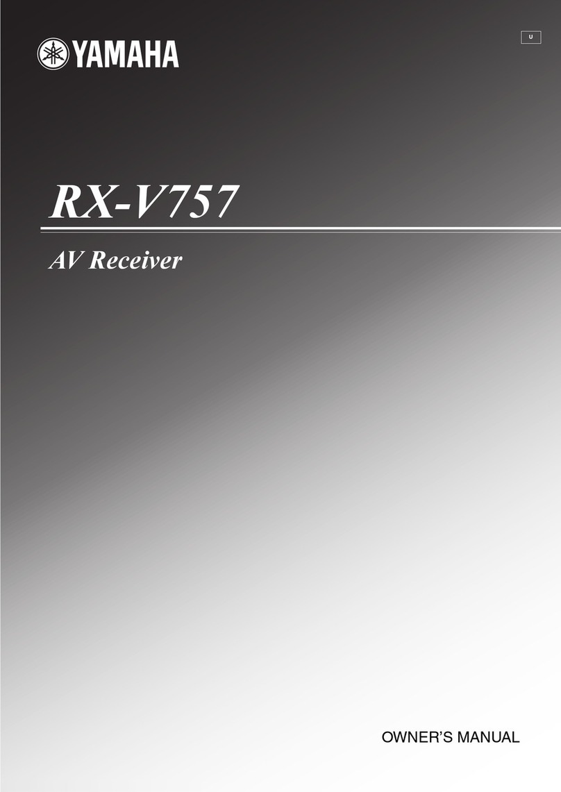 Yamaha RX-V757 User manual