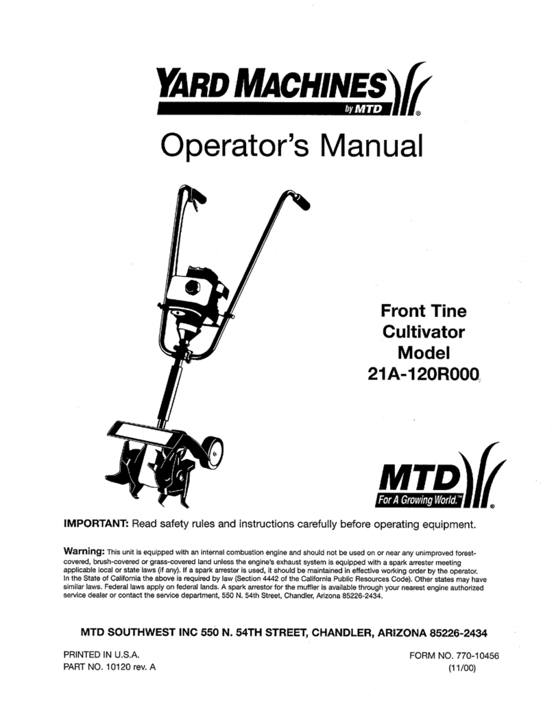Yard Machines 120R000 Operator's manual