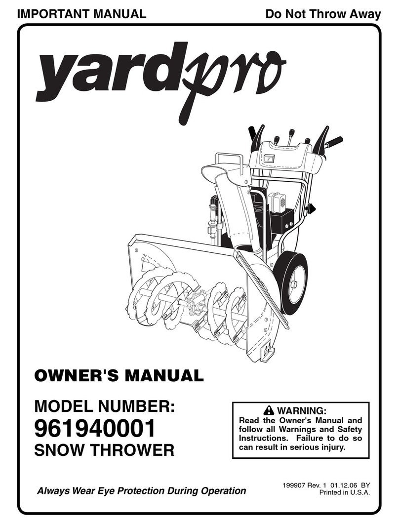 Yard Machines yardpro 961940001 User manual