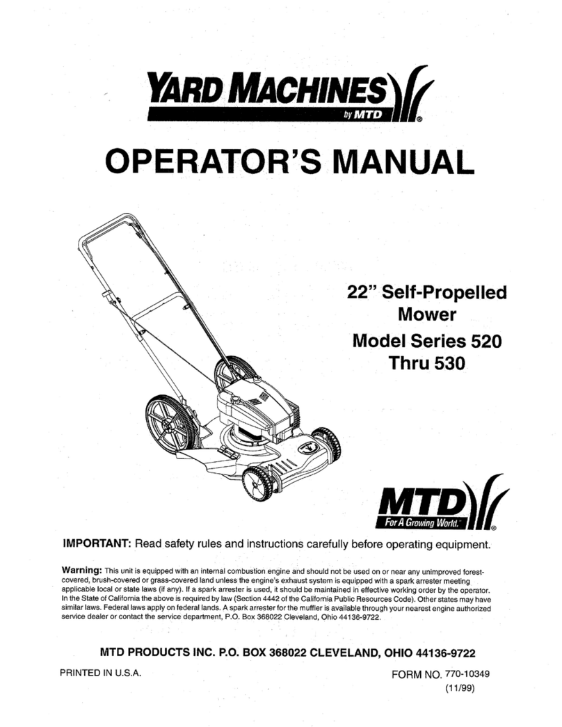 Yard Machines 530 series Operator's manual