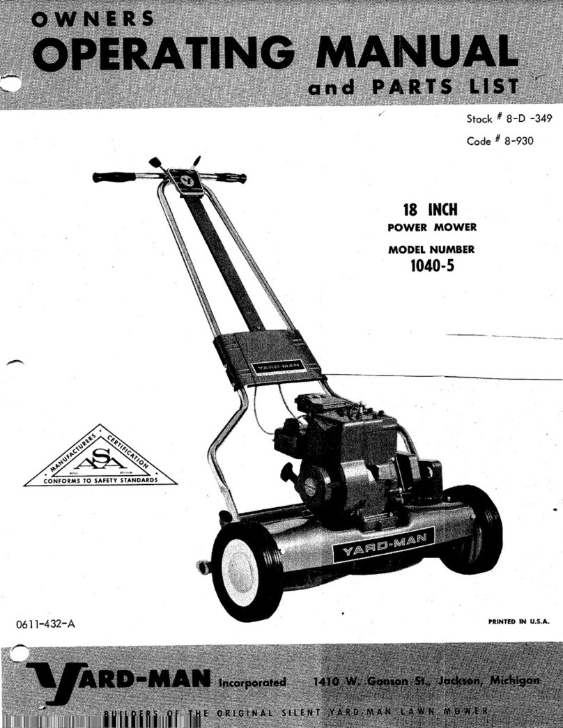Yard-Man 1040-5 Operation manual