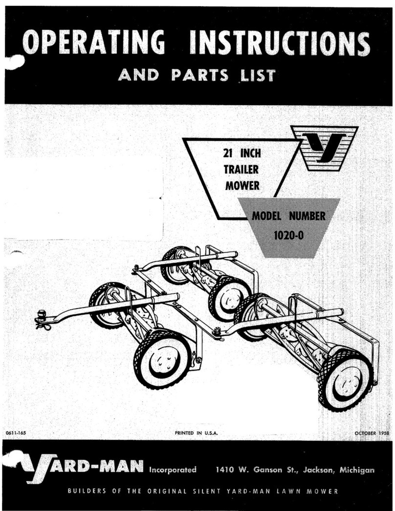 Yard-Man 1020-0 Use and care manual