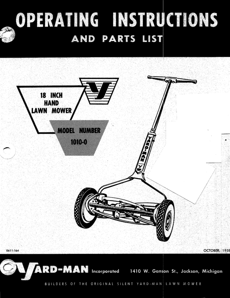 Yard-Man 1010-0 Use and care manual Yard-Man 1010-0 Use and care manual