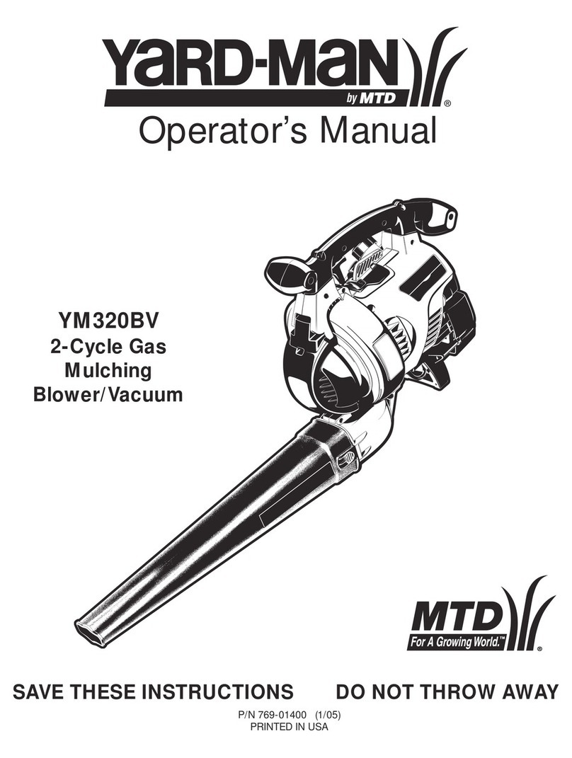 Yard-Man YM320BV User manual Yard-Man YM320BV User manual