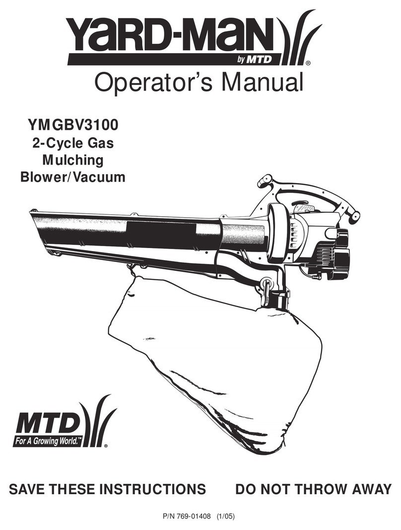 Yard-Man YMGBV3100 User manual Yard-Man YMGBV3100 User manual