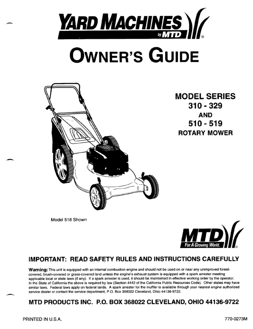 Yard Machines 310-329 owner's guide