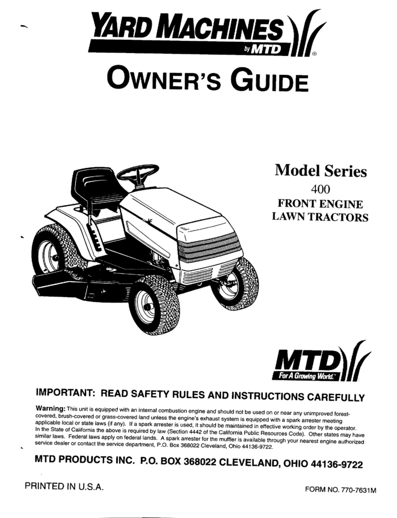 Yard Machines 400 SERIES User manual
