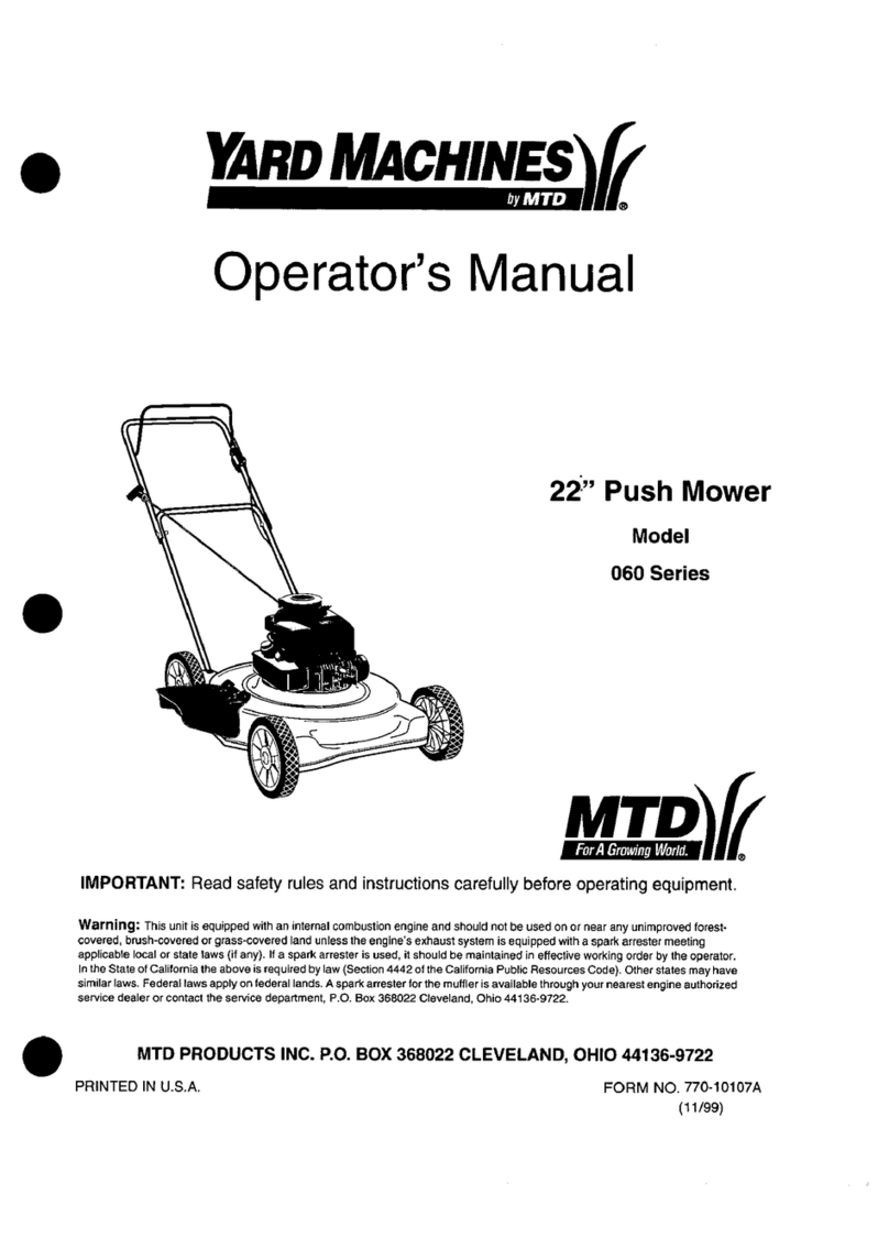 Yard Machines 060 Series Operator's manual