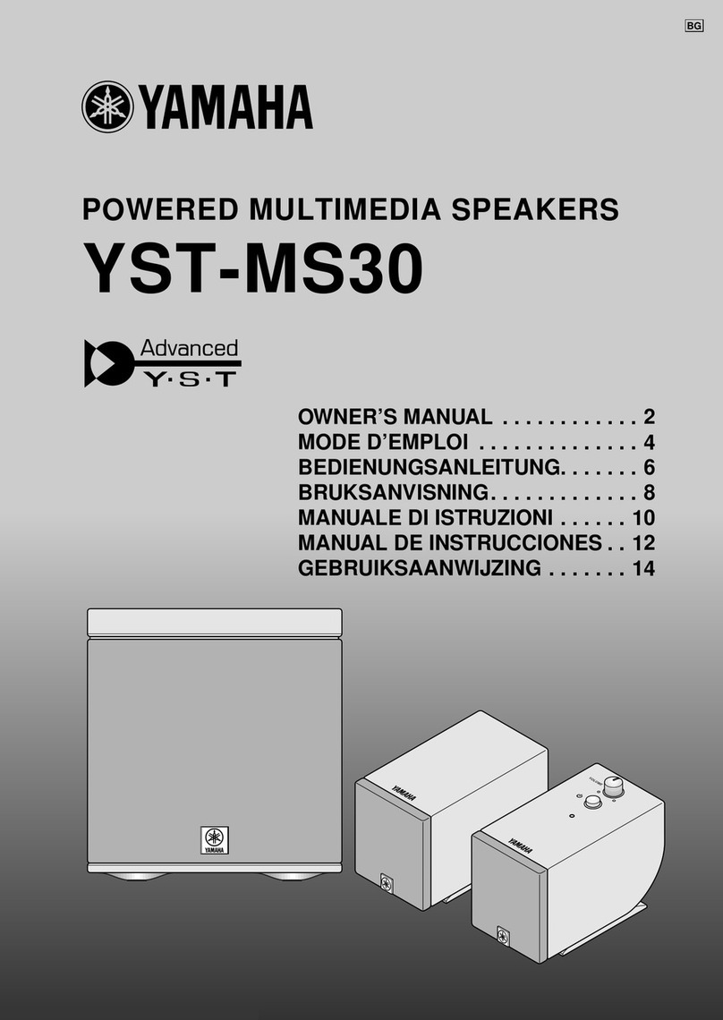 Yamaha YST-MS30 owner's manual