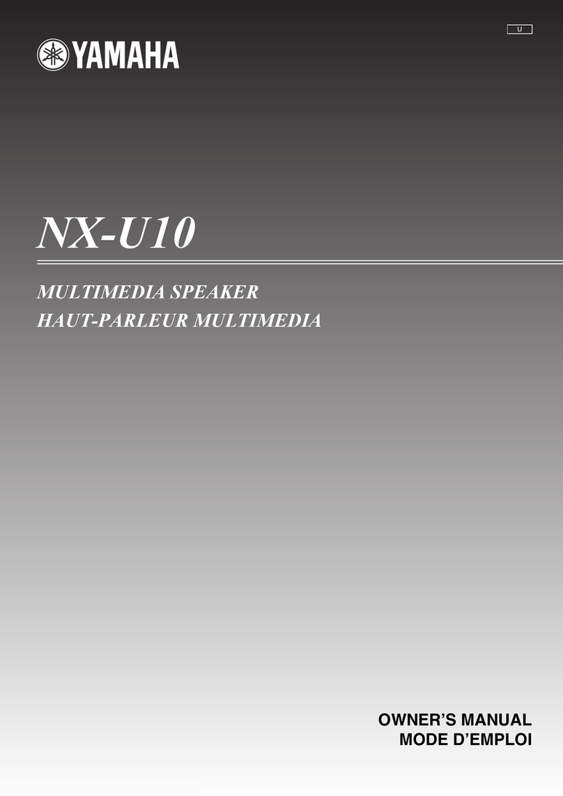 Yamaha NX-U10 - Speaker Sys owner's manual