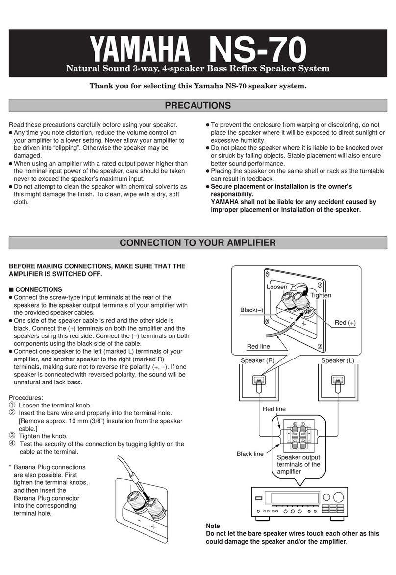 Yamaha NS-70 owner's manual