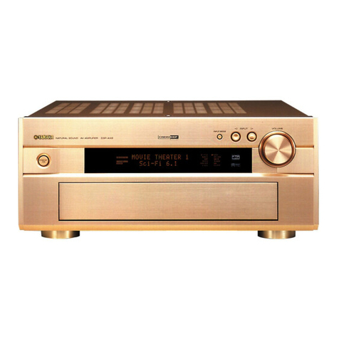 Yamaha DSP-AX2 User manual Yamaha DSP-AX2 User manual