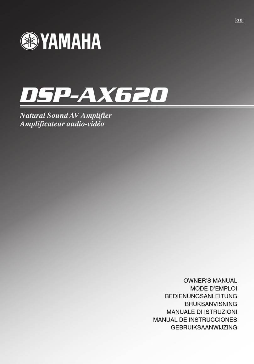 Yamaha DSP-AX620 User manual