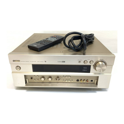 Yamaha DSP-AX3200 User manual Yamaha DSP-AX3200 User manual