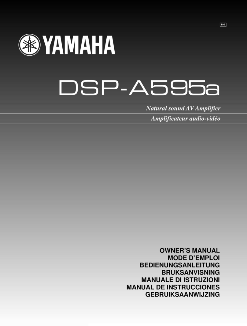 Yamaha DSP-A595a User manual Yamaha DSP-A595a User manual