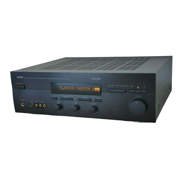 Yamaha DSP -A780 User manual