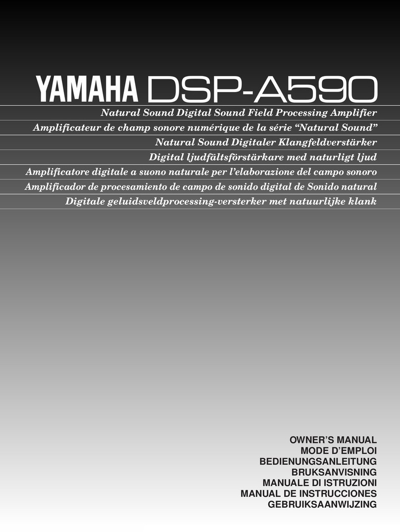 Yamaha DSP-A590 User manual
