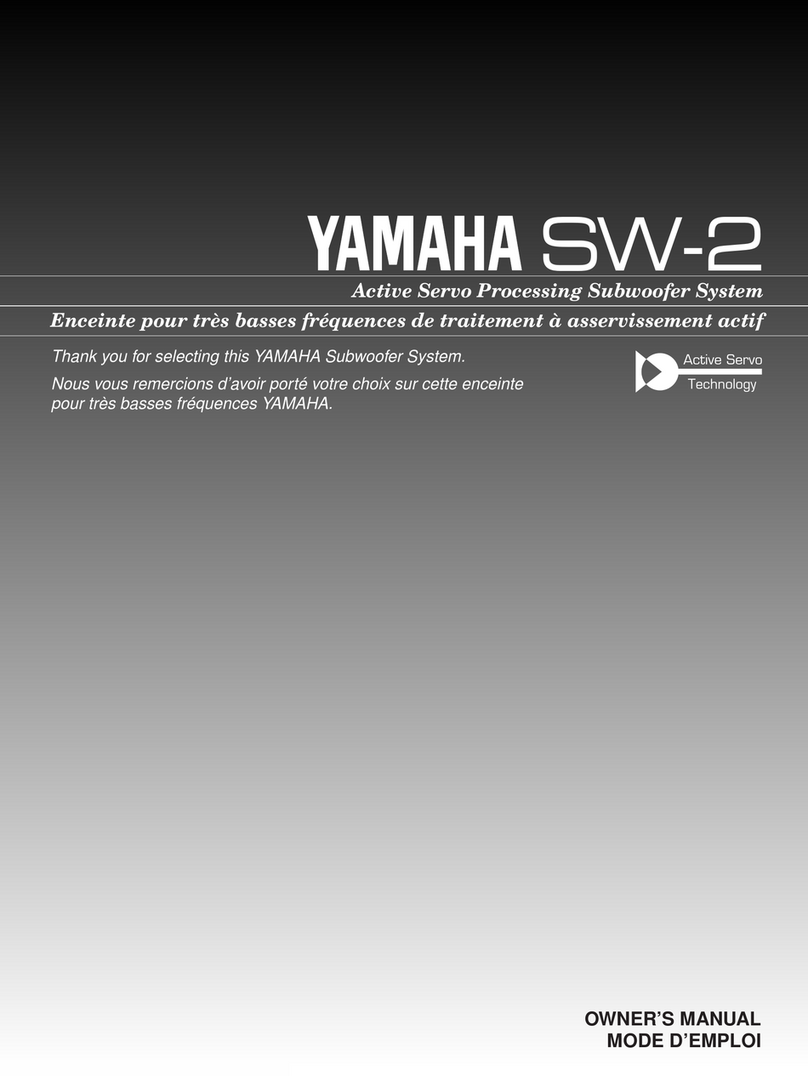 Yamaha SW-2 owner's manual