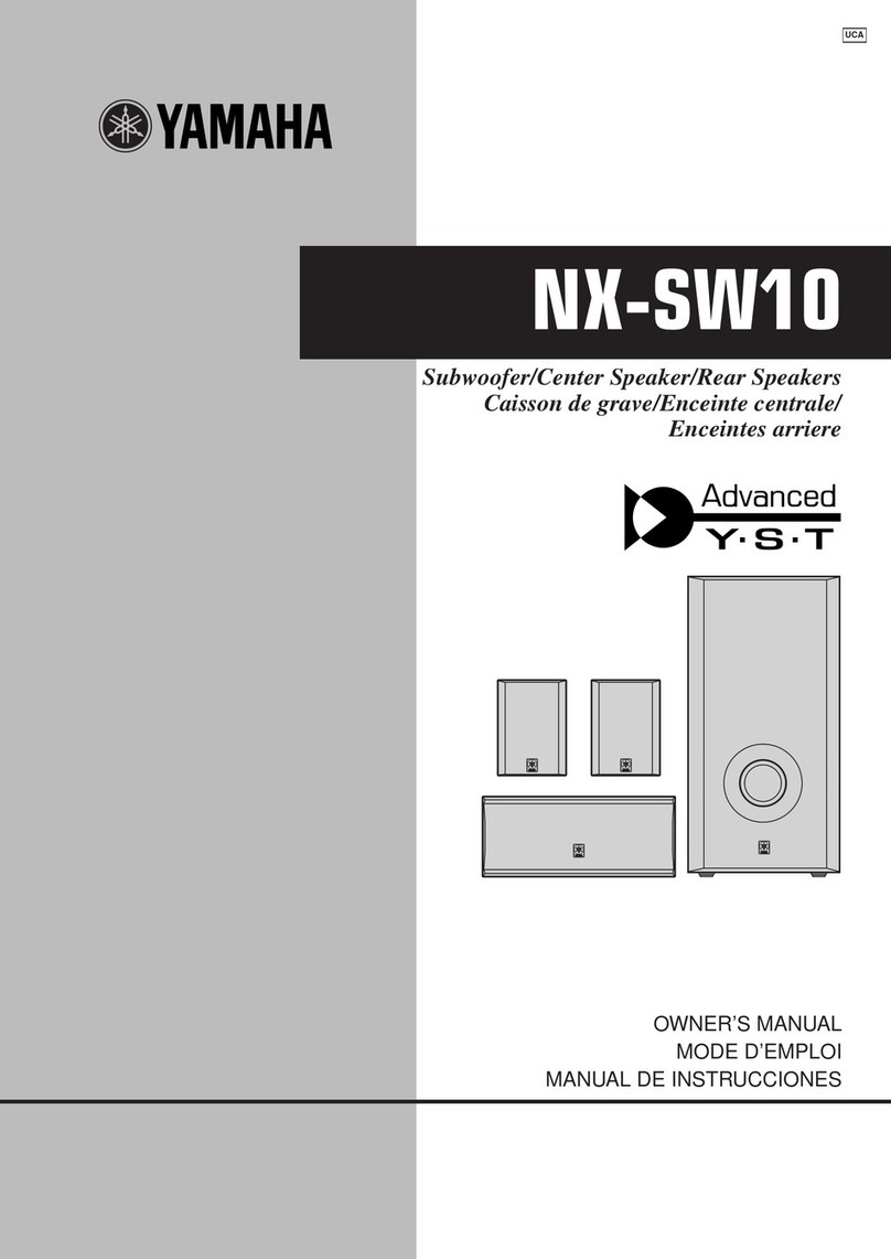 Yamaha NX-SW10 owner's manual