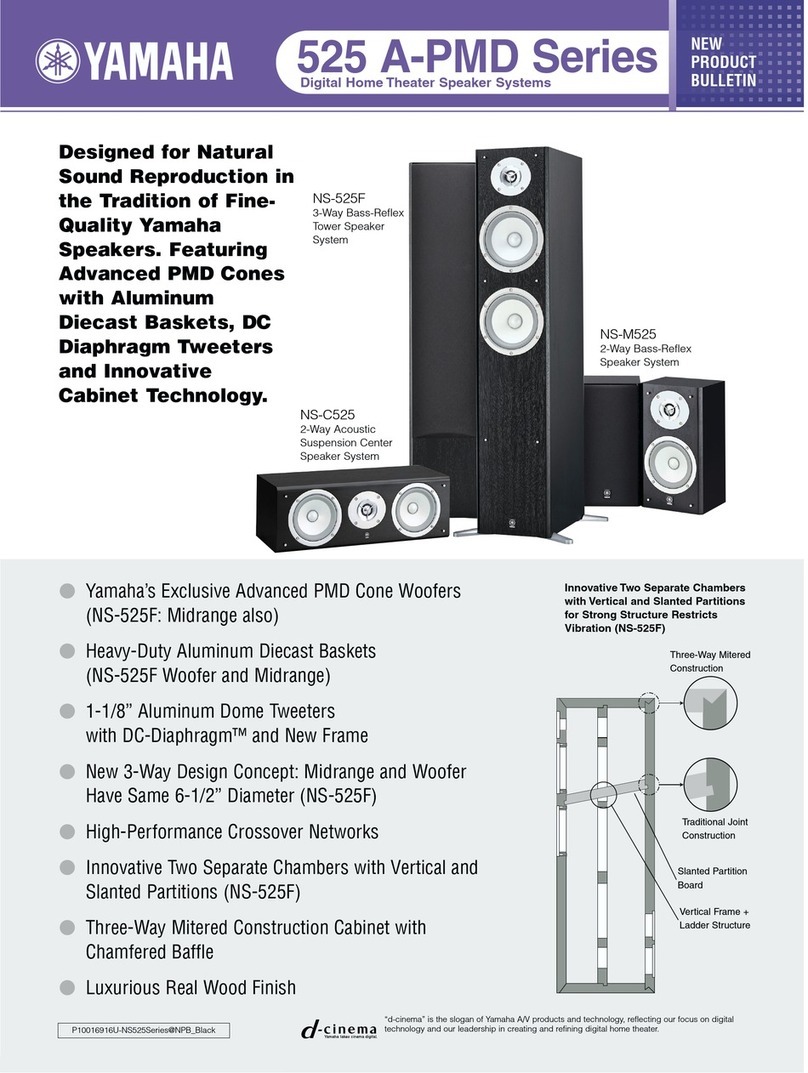 Yamaha NS-C525 User manual