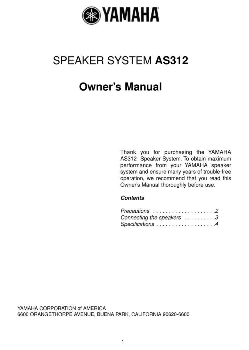 Yamaha AS312 owner's manual