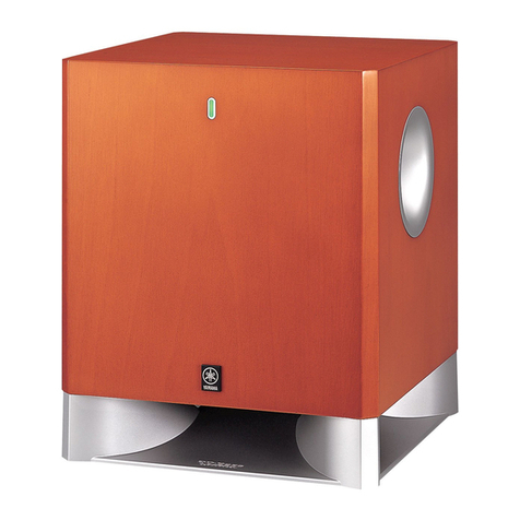 Yamaha YST-SW325 - Subwoofer - 170 Watt User manual