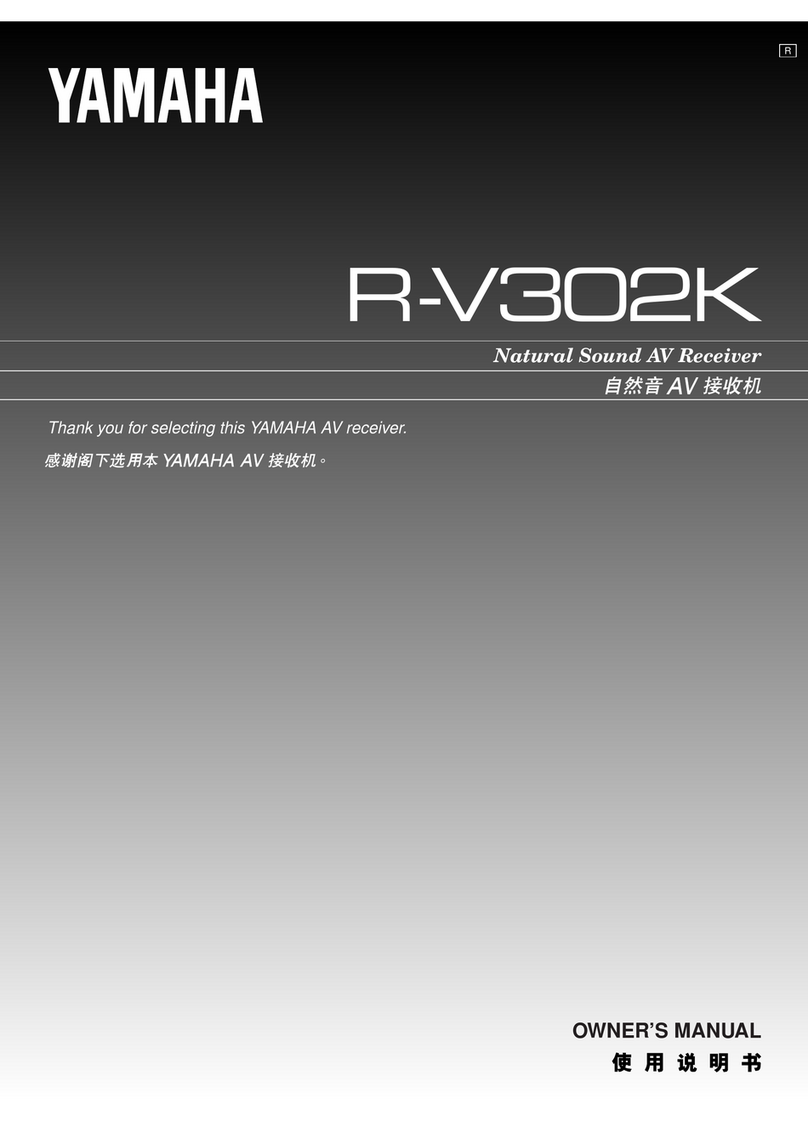 Yamaha R-V302K User manual