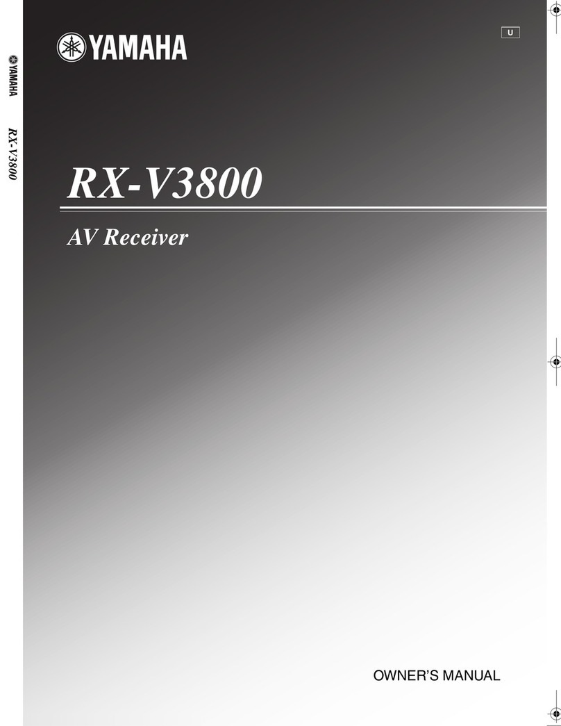 Yamaha RX-V3800 - AV Receiver User manual