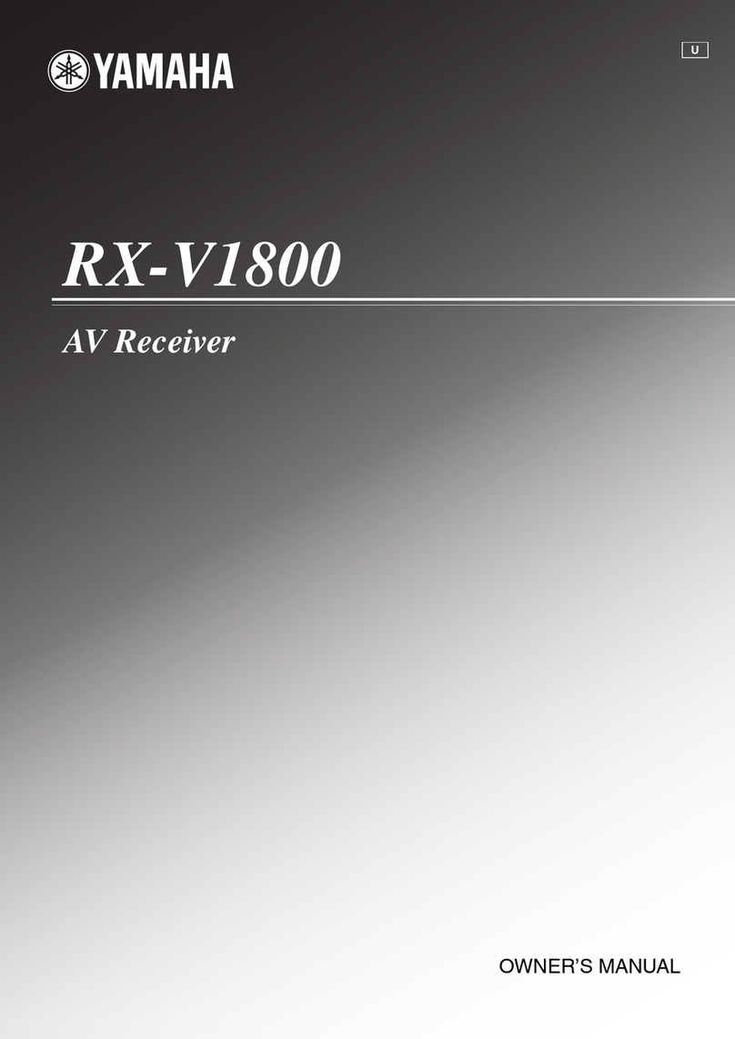 Yamaha RX-V1800 owner's manual