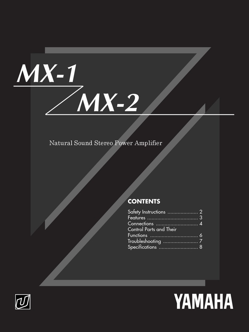 Yamaha MX-1 User manual