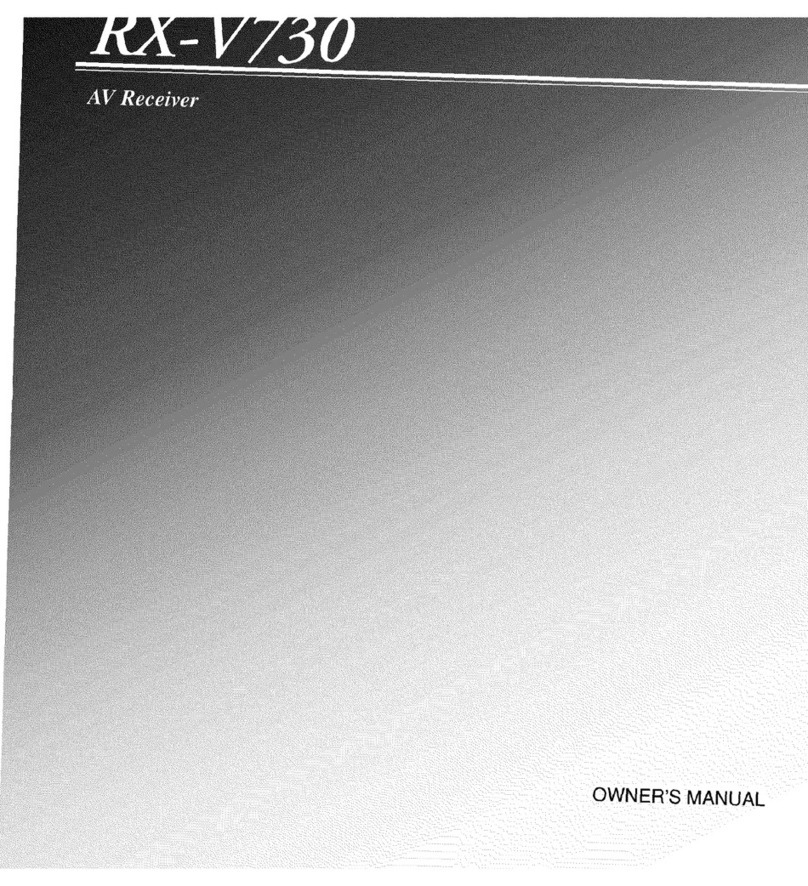Yamaha RX-V730 owner's manual