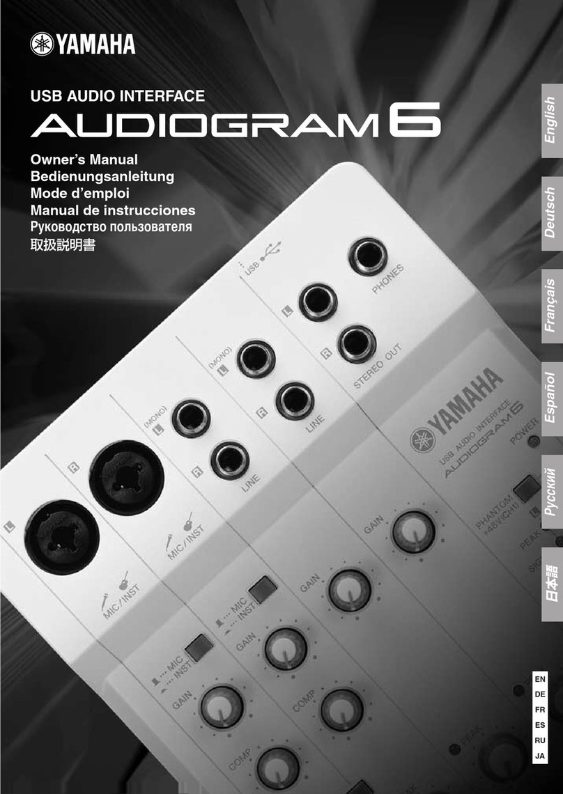 Yamaha Audiogram6 owner's manual