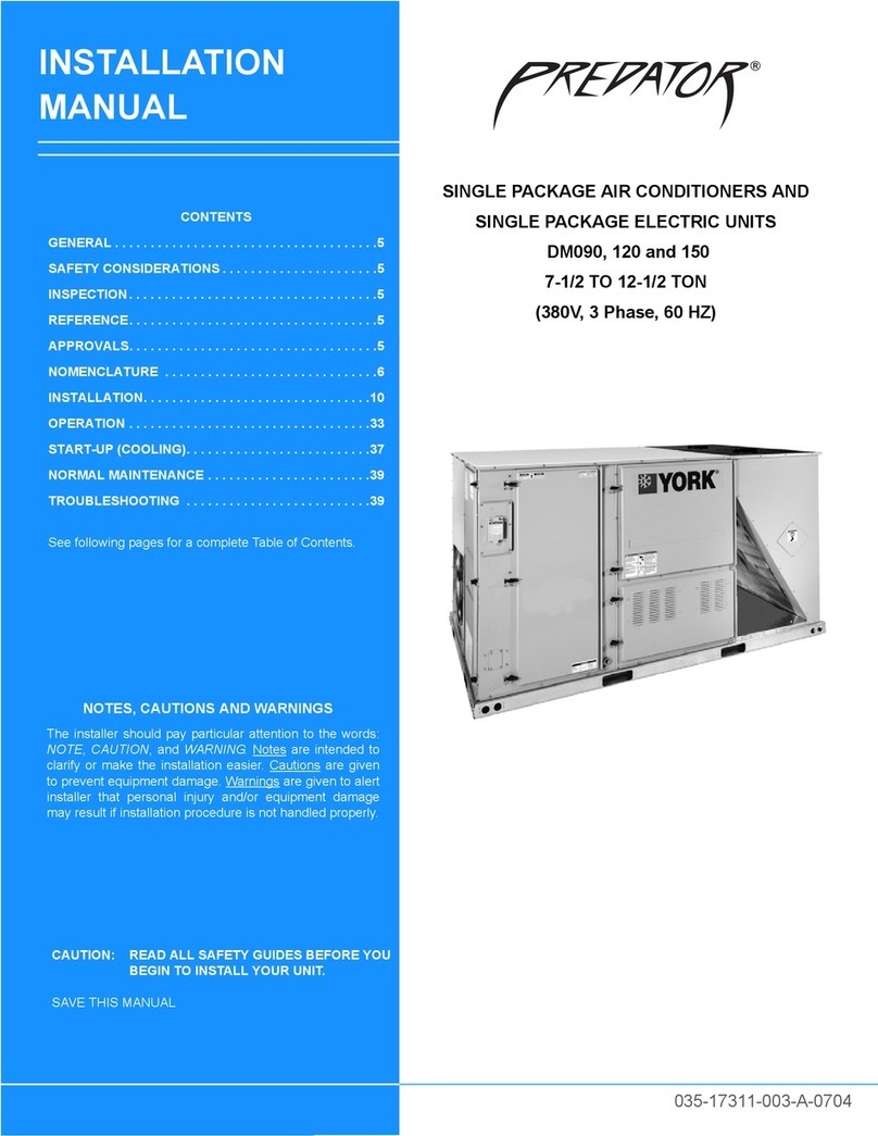 York PREDATOR DM 090 User manual