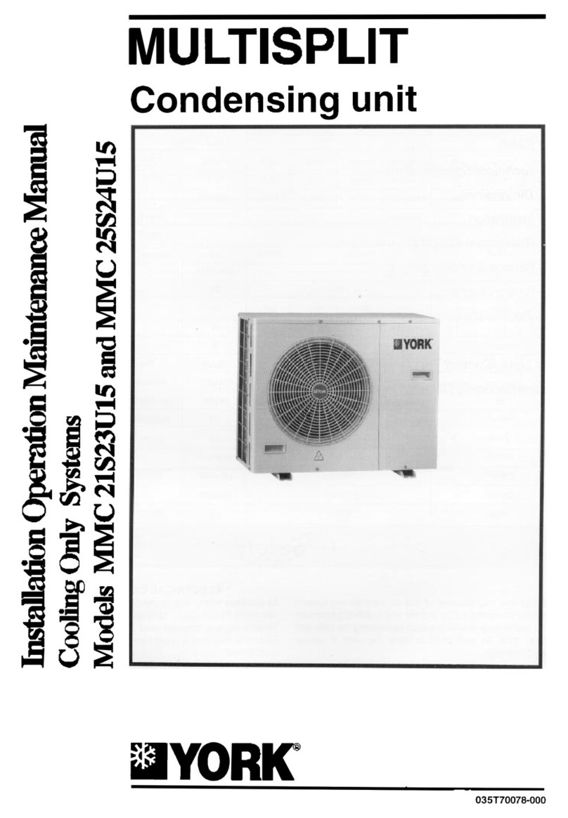 York MMC 25S24U15 Installation & operation