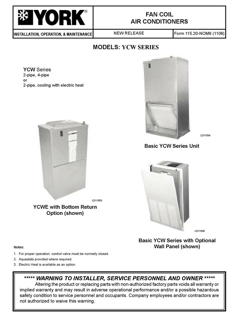 York YCW SERIES LD11554 Guide