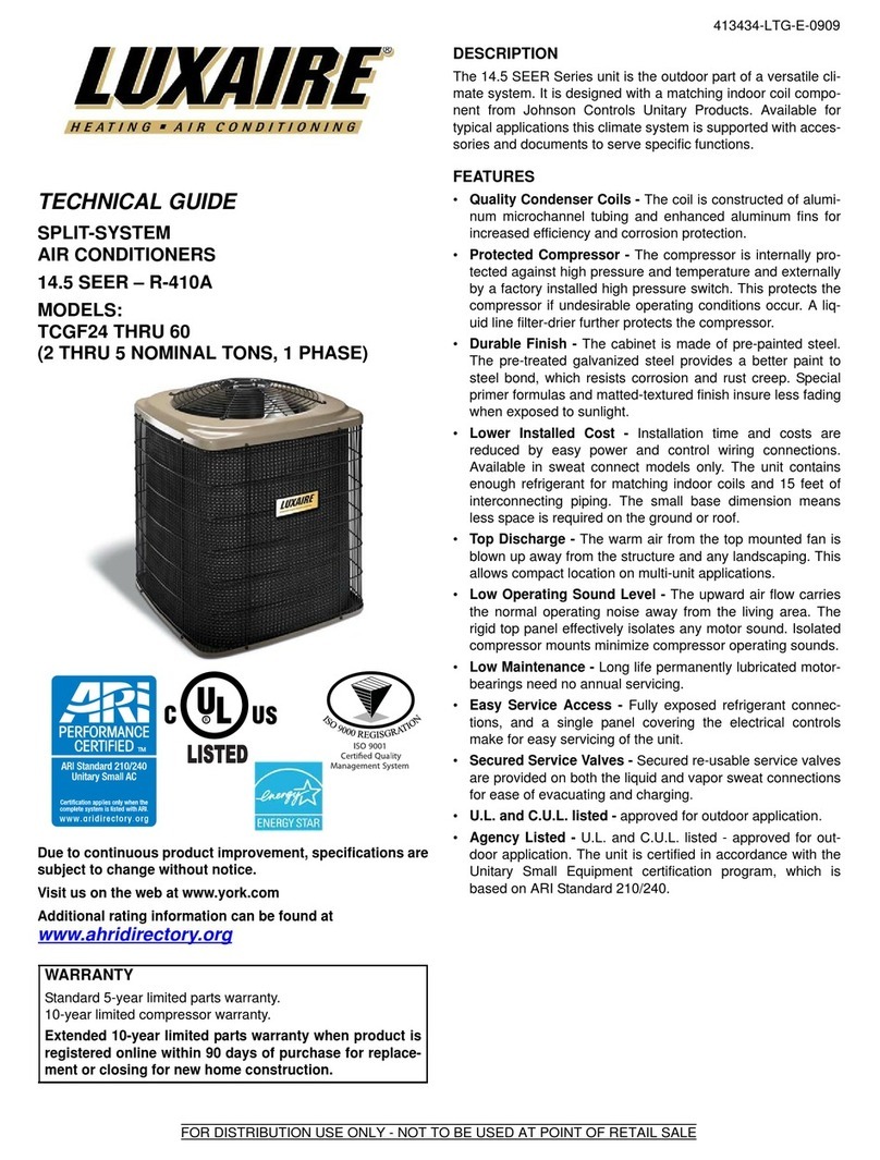 York TCGF24 THRU 60 Technical guide York TCGF24 THRU 60 Technical guide