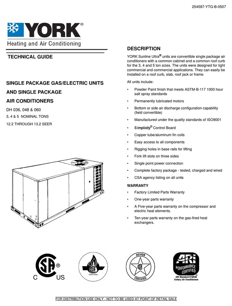 York CSA 48 Quick start guide