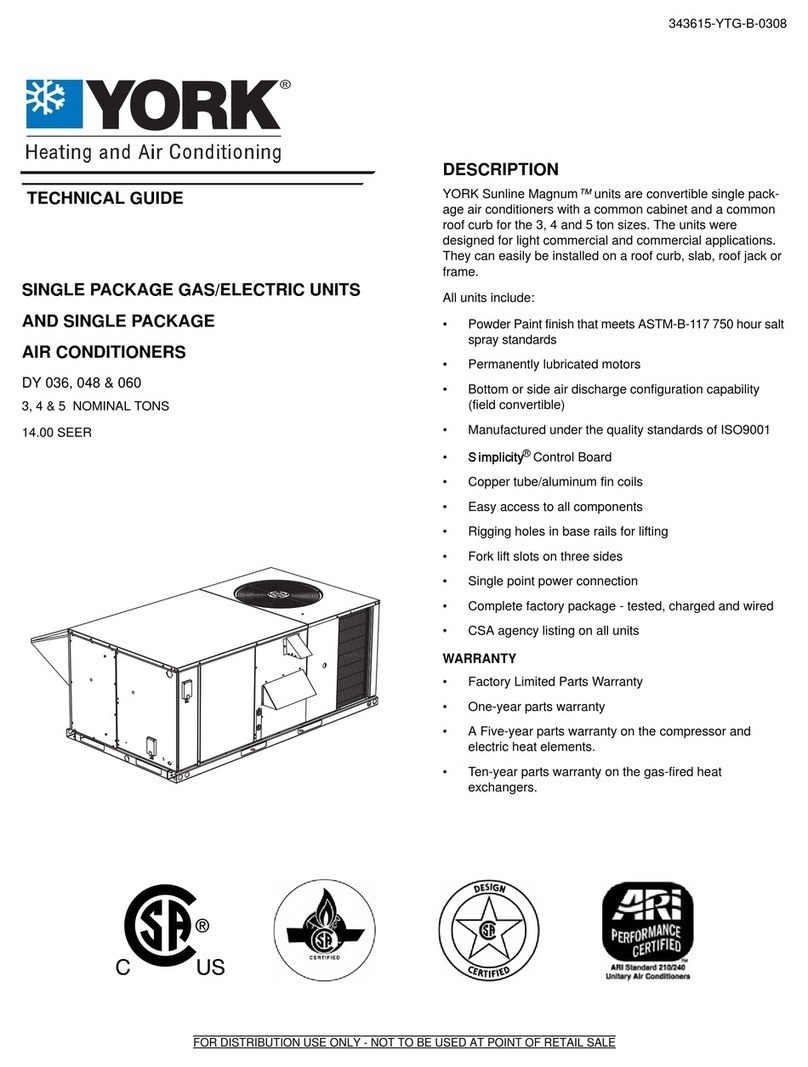 York DY 048 Quick start guide
