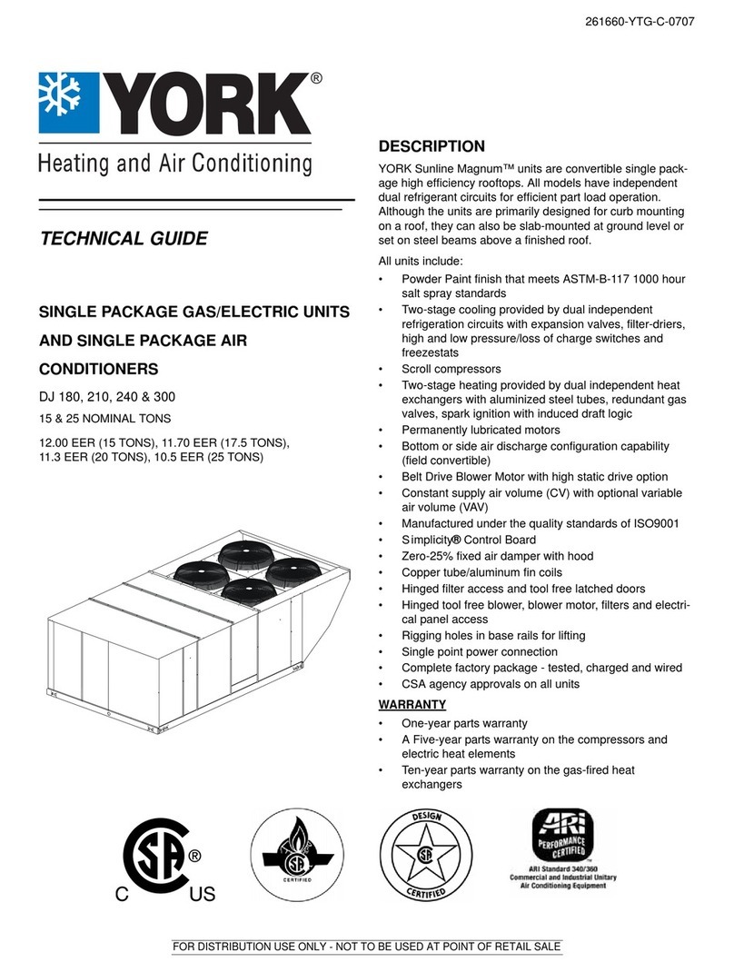 York SUNLINE MAGNUM DJ 180 Quick start guide