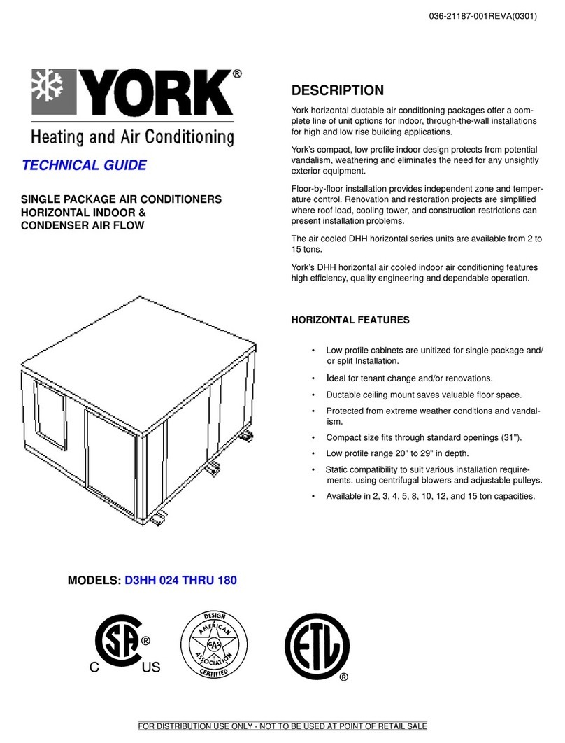 York D3HH 024 Quick start guide