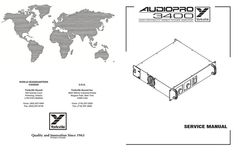 YORKVILLE Audiopro 3400 Service manual
